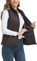 Women's Lightweight Quilted Outwear Vest by LONGKING for Comfort