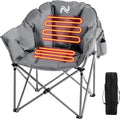 Heated Oversized Camping Chair | 3 Heat Levels | Back & Seat Heat | Heavy Duty