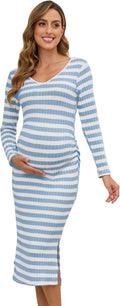 Long Sleeve Maternity Sweater Dress for Fall Winter (Style TNY1)