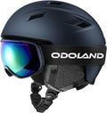 Premium Odoland Ski Helmet and Goggles for Winter Sports Safety