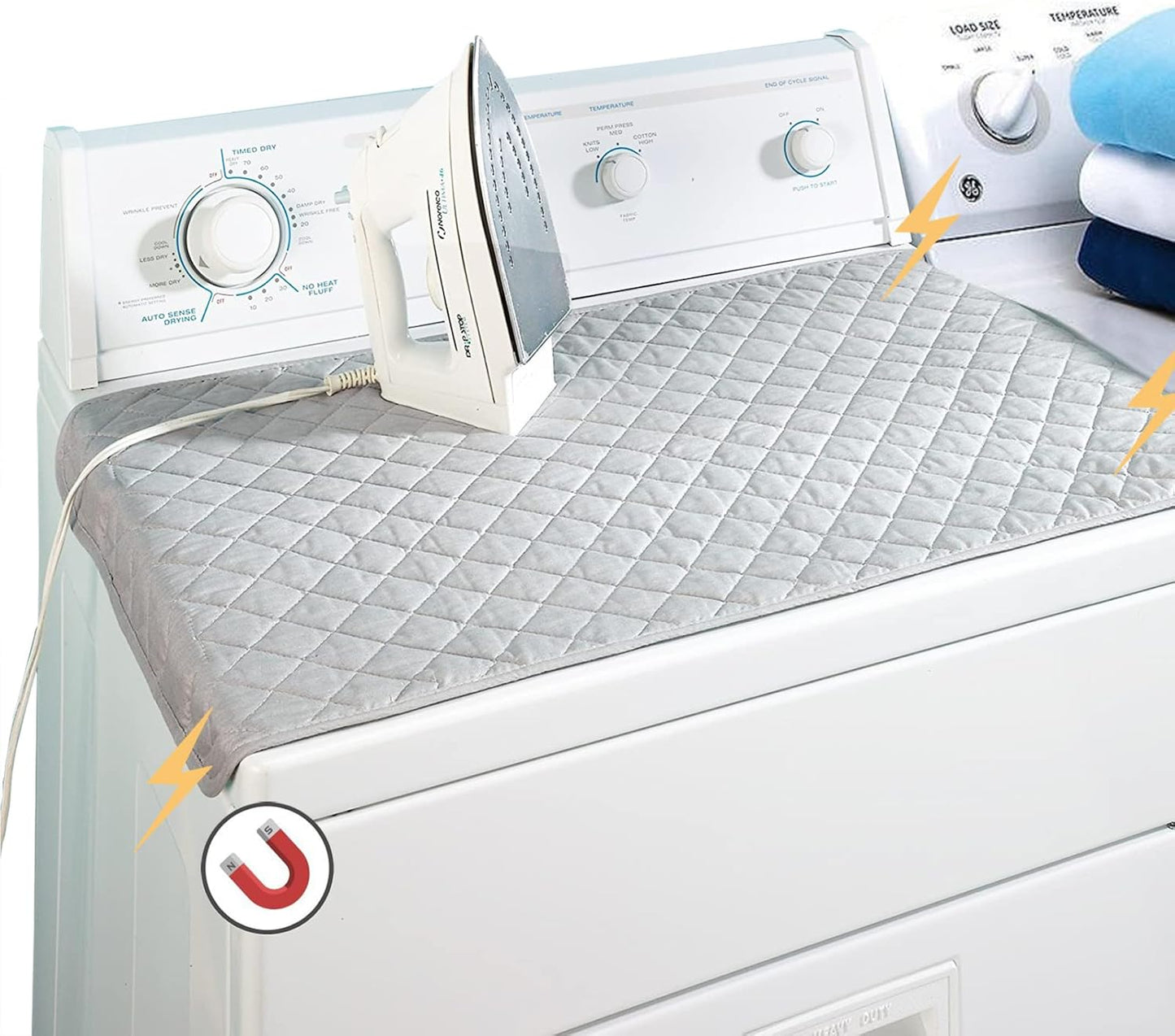 Ruibo Magnetic Ironing Mat: Heat Resistant Portable Pad - Quilted & Versatile!