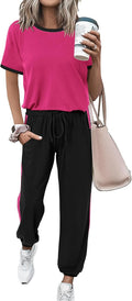 Womens 2 Piece Summer Tracksuit Set - Lightweight Travel Lounge