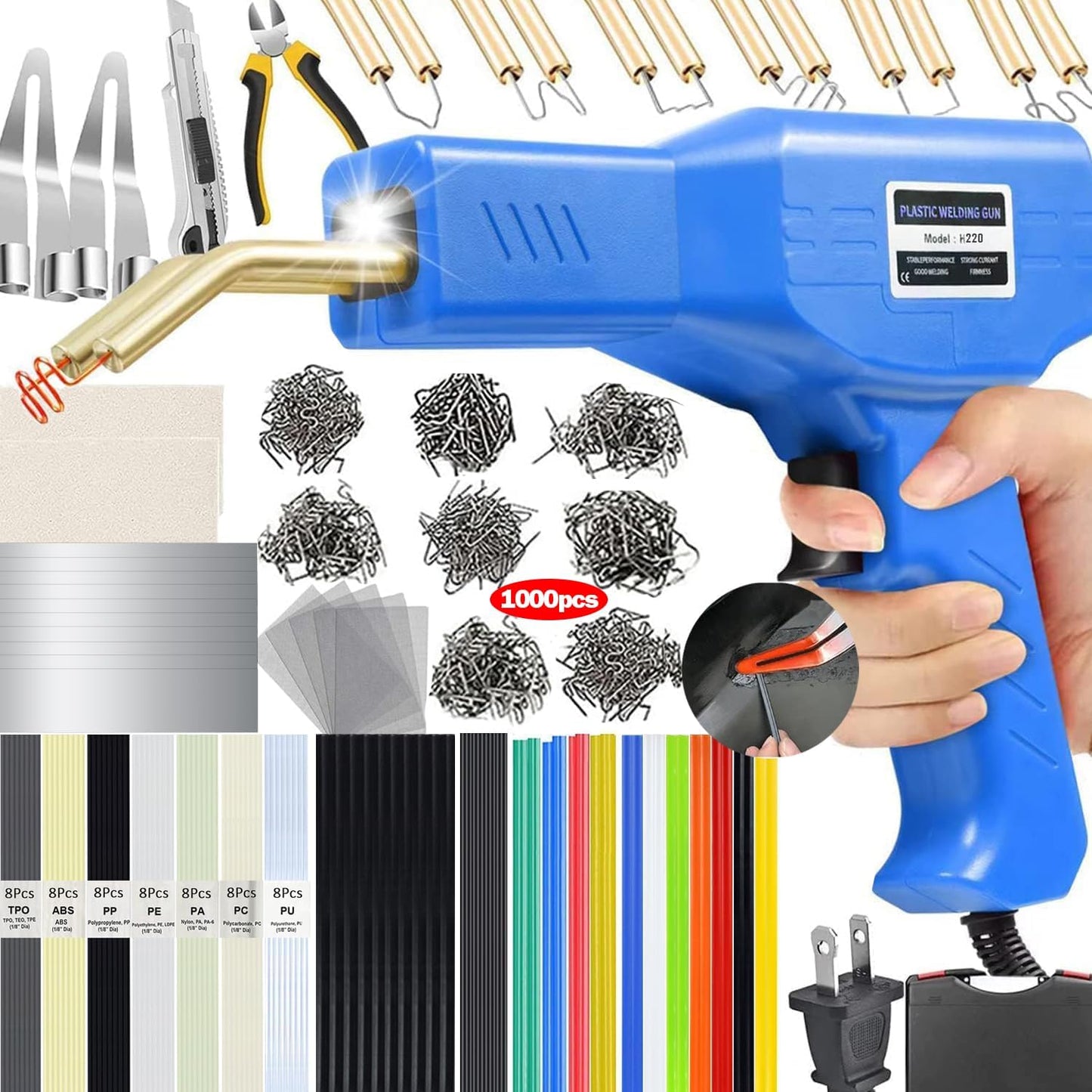 Upgraded 220W Plastic Welder Kit for Efficient Repairs