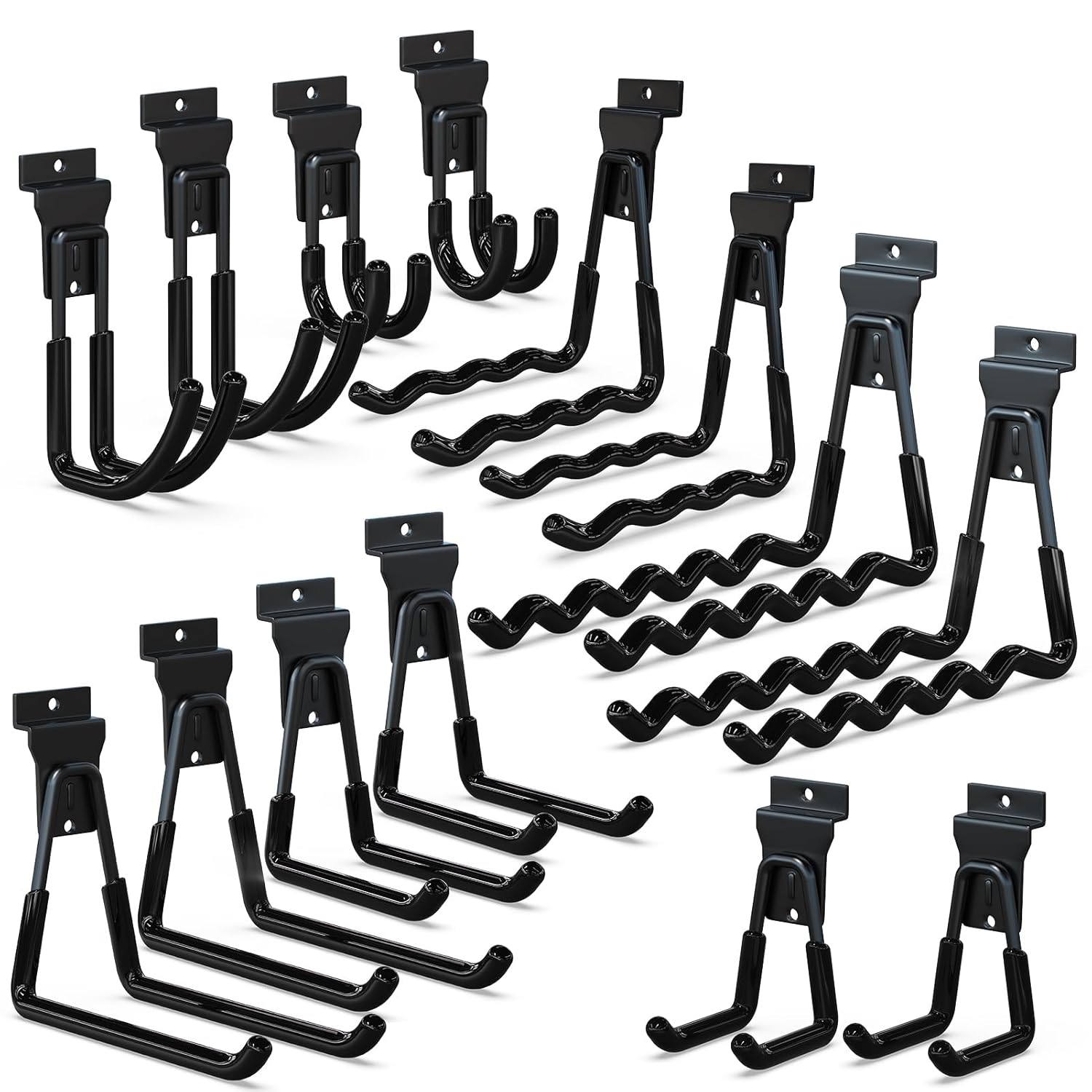 3-H Slatwall Accessories 14 Pack for Organizing Tools and More