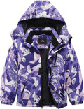Kid's Ski Jacket Waterproof Winter Coat with Detachable Hood