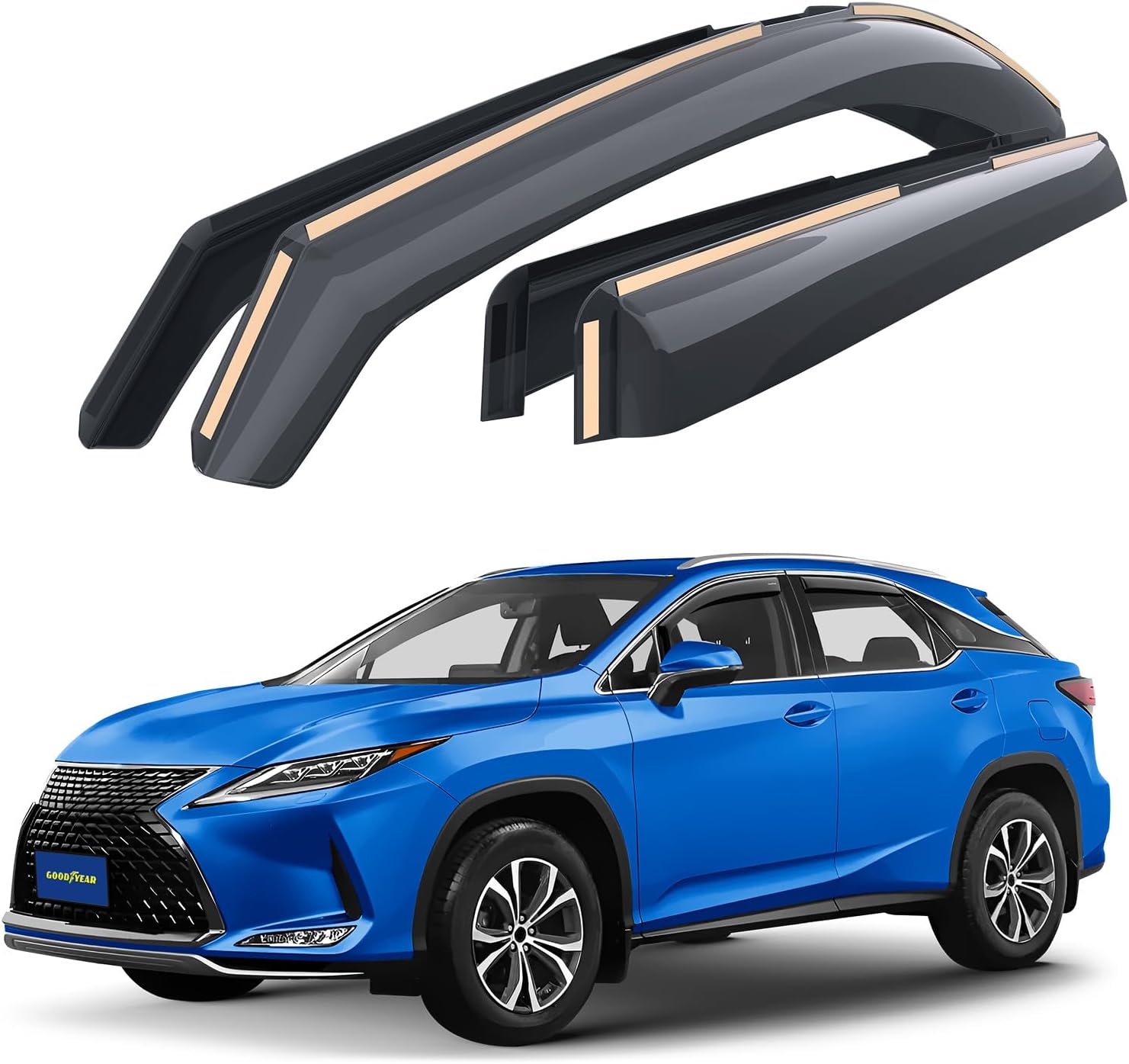 Goodyear Shatterproof In-Channel Window Deflectors for Lexus RX