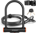 Bike U Lock Heavy Duty Bike Lock and Security Cable - Sturdy