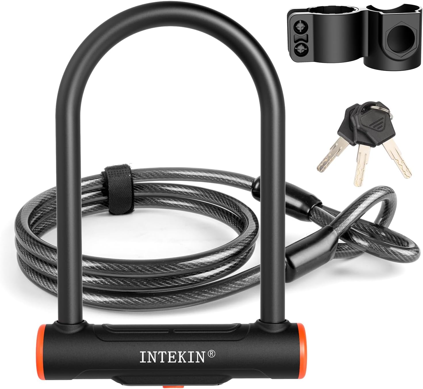 Heavy Duty Bike U Lock with Security Cable for Maximum Protection