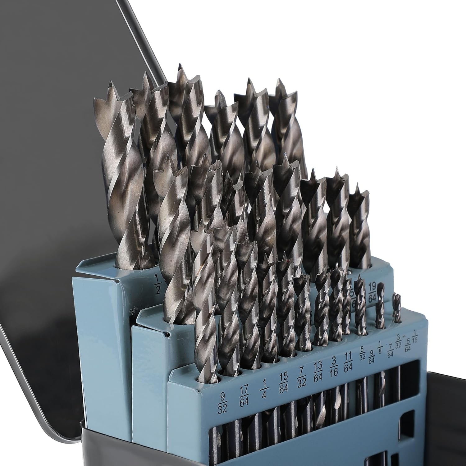 Brad Point Drill Bit Set 29Pcs for Precision Woodworking Tasks
