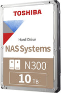 Toshiba N300 10TB NAS Internal Hard Drive - Reliable 24/7 Storage