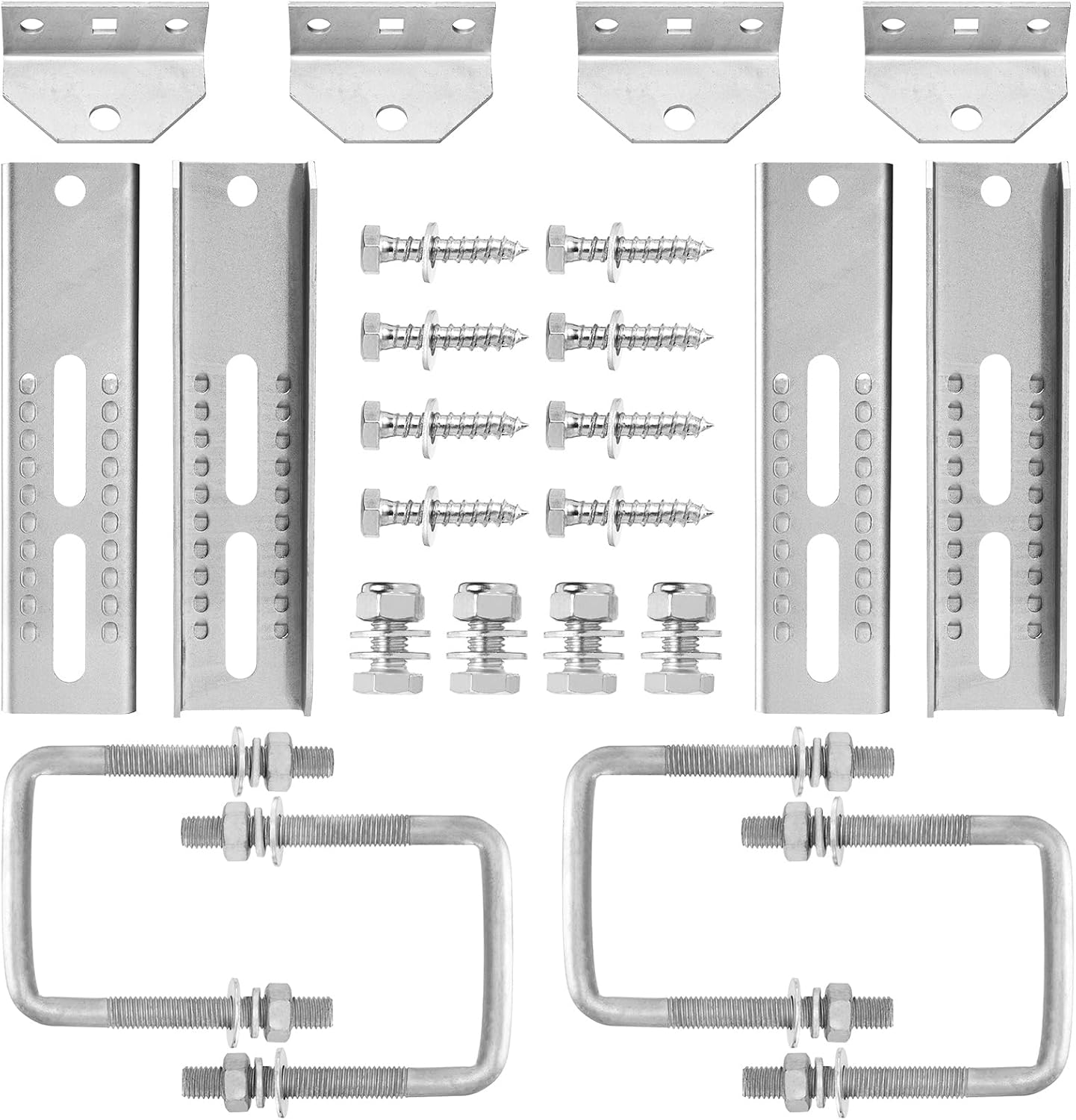 4 Pack Boat Trailer Bunk Brackets for 1.5in x 3in Crossmember