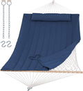 Hammock Outdoor Double Hammock with Hardwood Spreader Bar - Cozy 15 ft