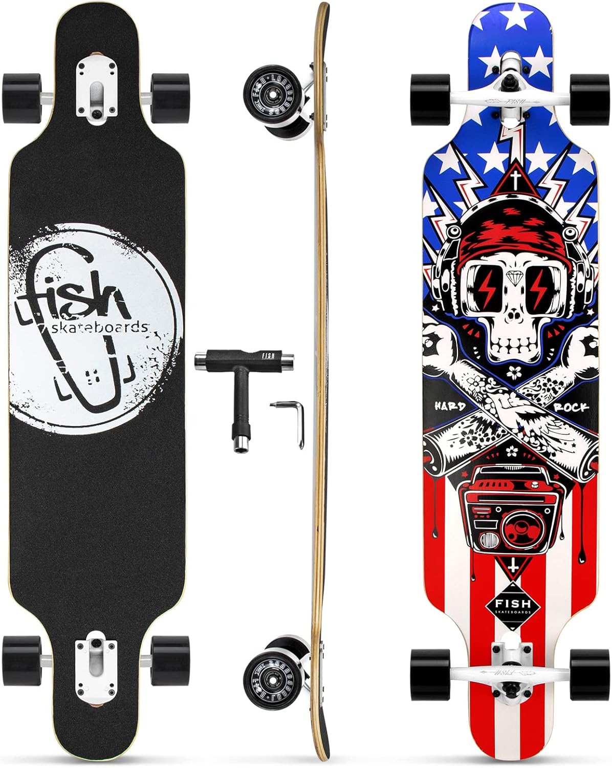 Long Board Skateboard for Cruising and Carving Fun for All Ages