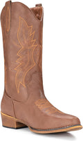 Cowgirl Boots For Women Mid Calf Pointy Toe - Western Style