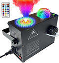 Smoke Machine with Disco Ball Upward Spray - Bright 72 LED Effects