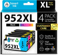 Smart Ink Compatible 952XL 4-Pack Ink Cartridges - High Yield