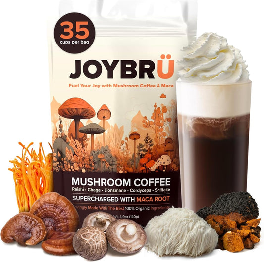 Joybru Ultimate Mushroom Coffee Blend - Immune Boosting Power