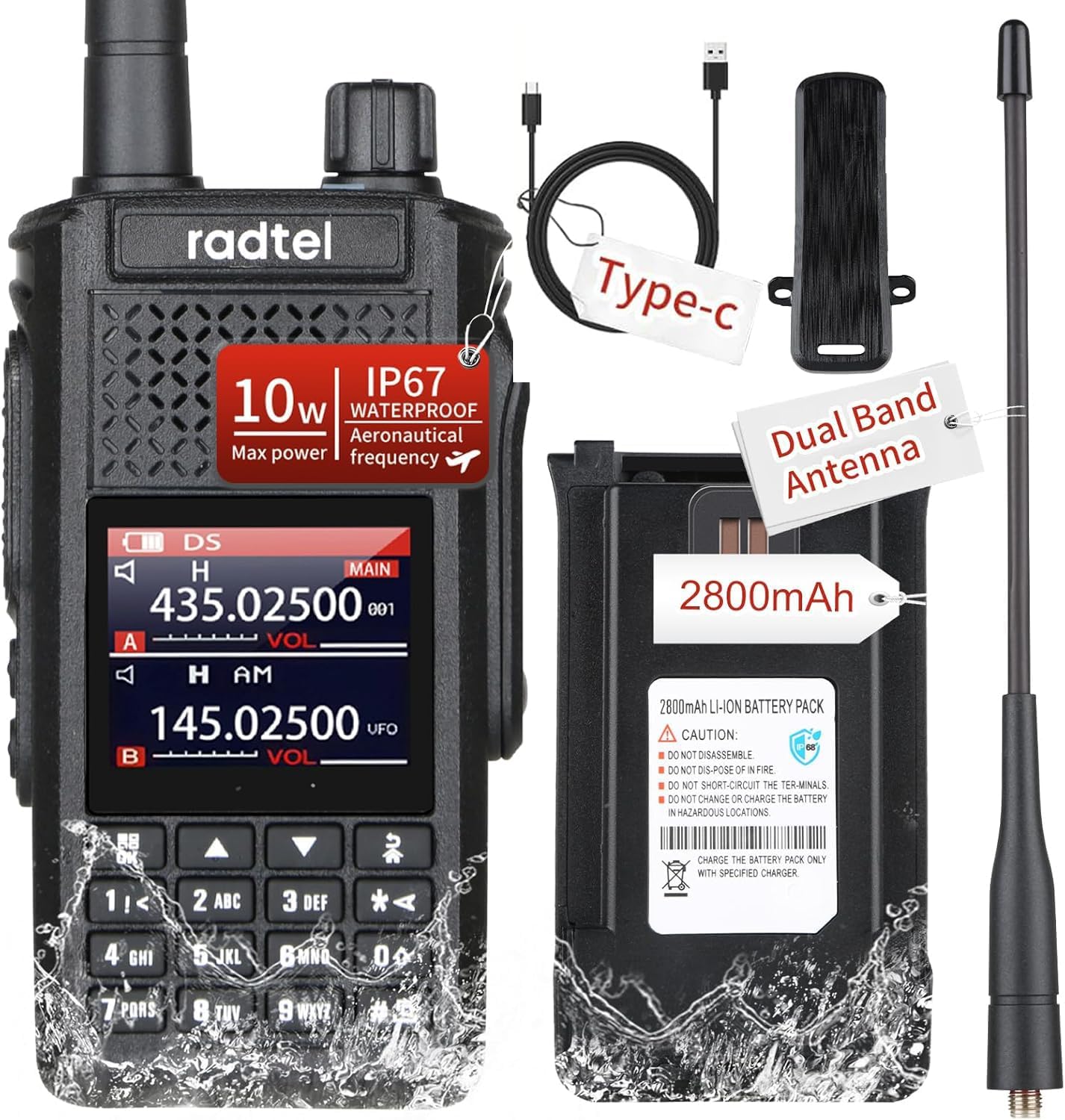 Radtel RT-630 Waterproof 10W Ham Radio for Outdoor Adventures