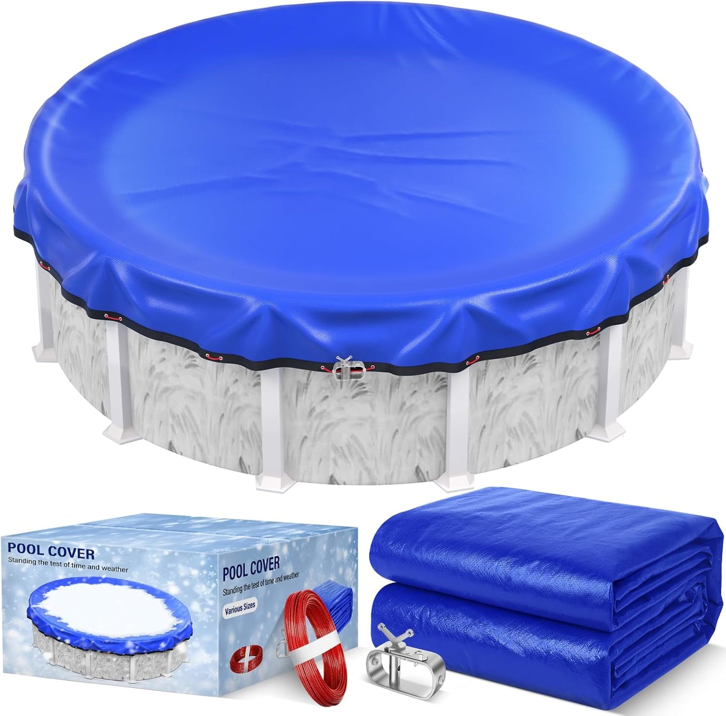 18FT Round Winter Pool Cover for Above Ground Pool Protection