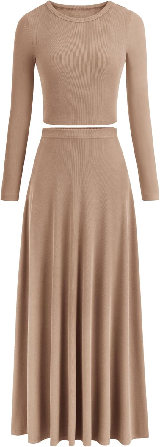 PRETTYGARDEN Women Fall Spring 2 Piece Outfits for Casual Style