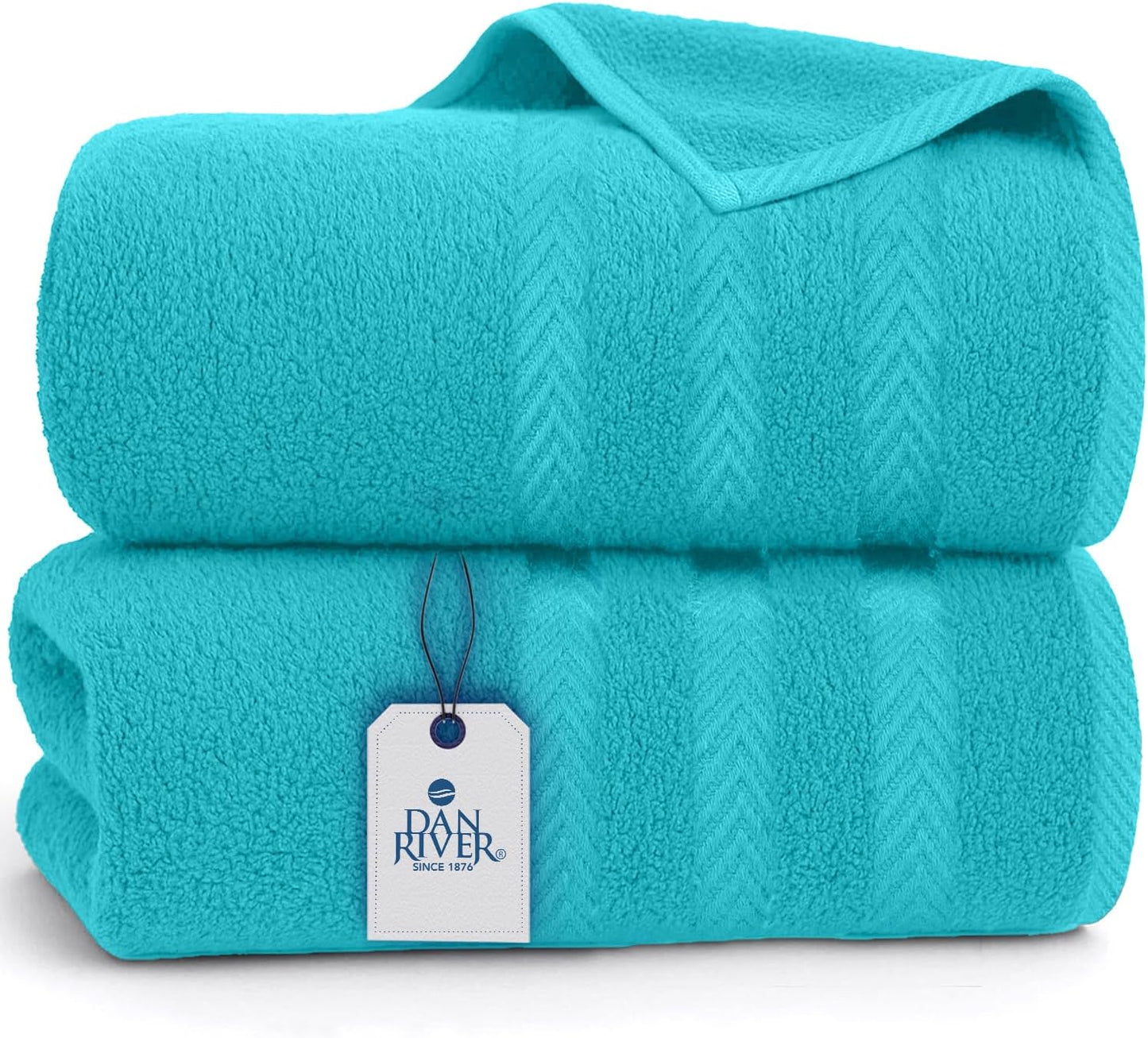 DAN RIVER Jumbo Bath Sheets - Soft, Absorbent & Durable Towels