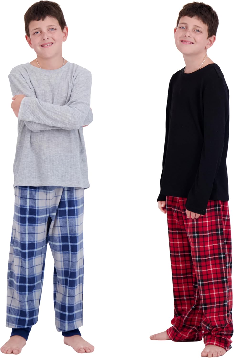 Boys Pajamas Set - 4-Piece PJs for Cozy Sleepwear Comfort