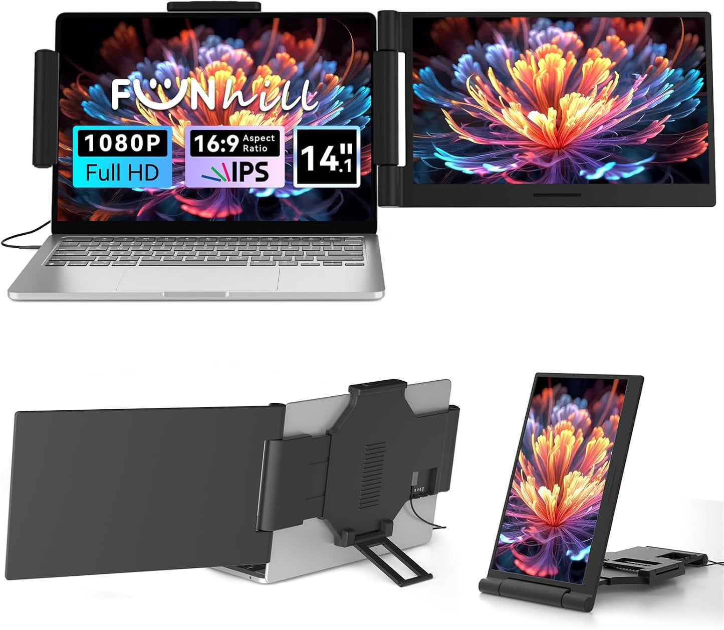 Laptop Screen Extender 14 inch Monitor for Enhanced Productivity