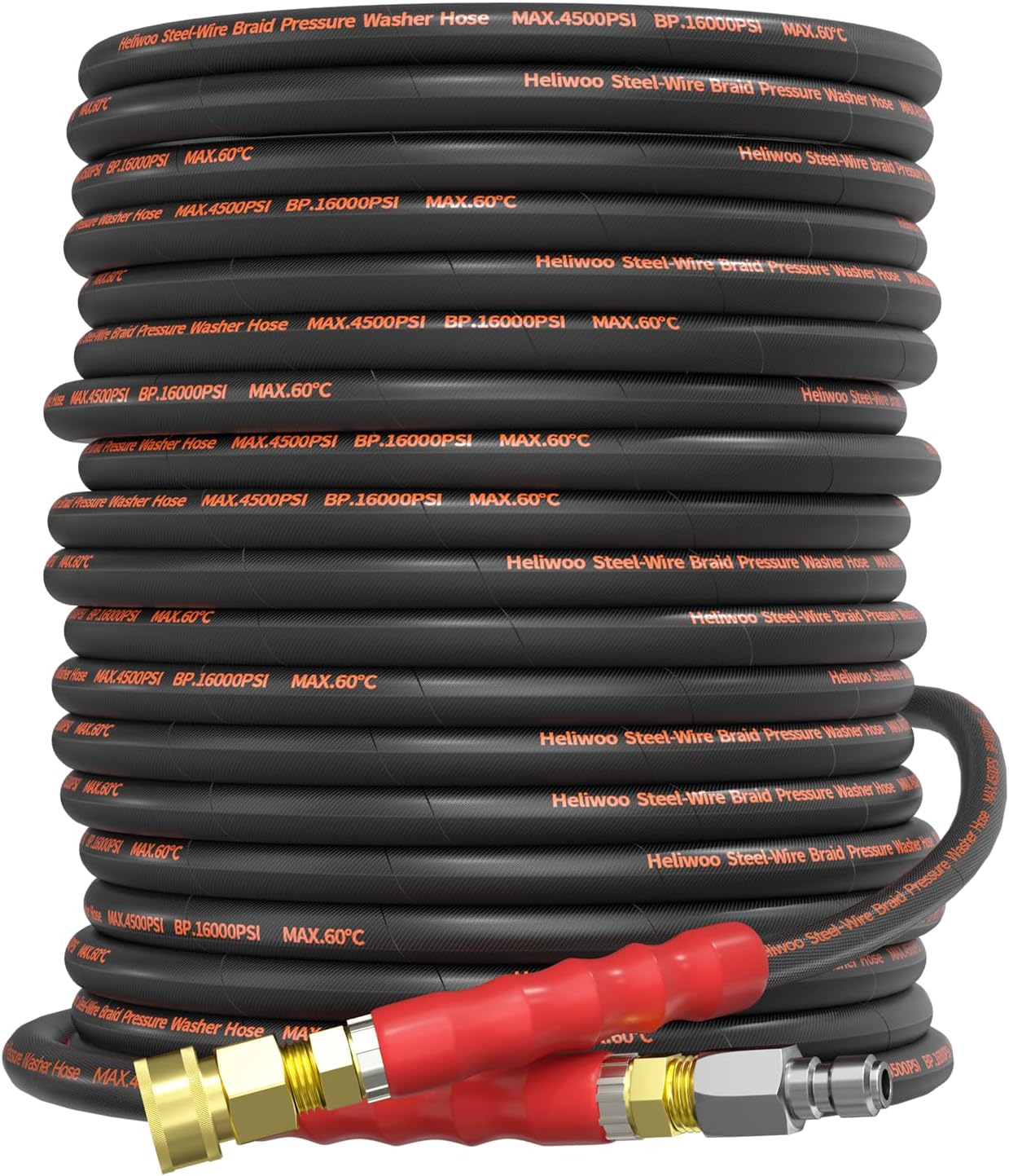 5/16 Pressure Washer Hose 100 FT for Hot and Cold Water