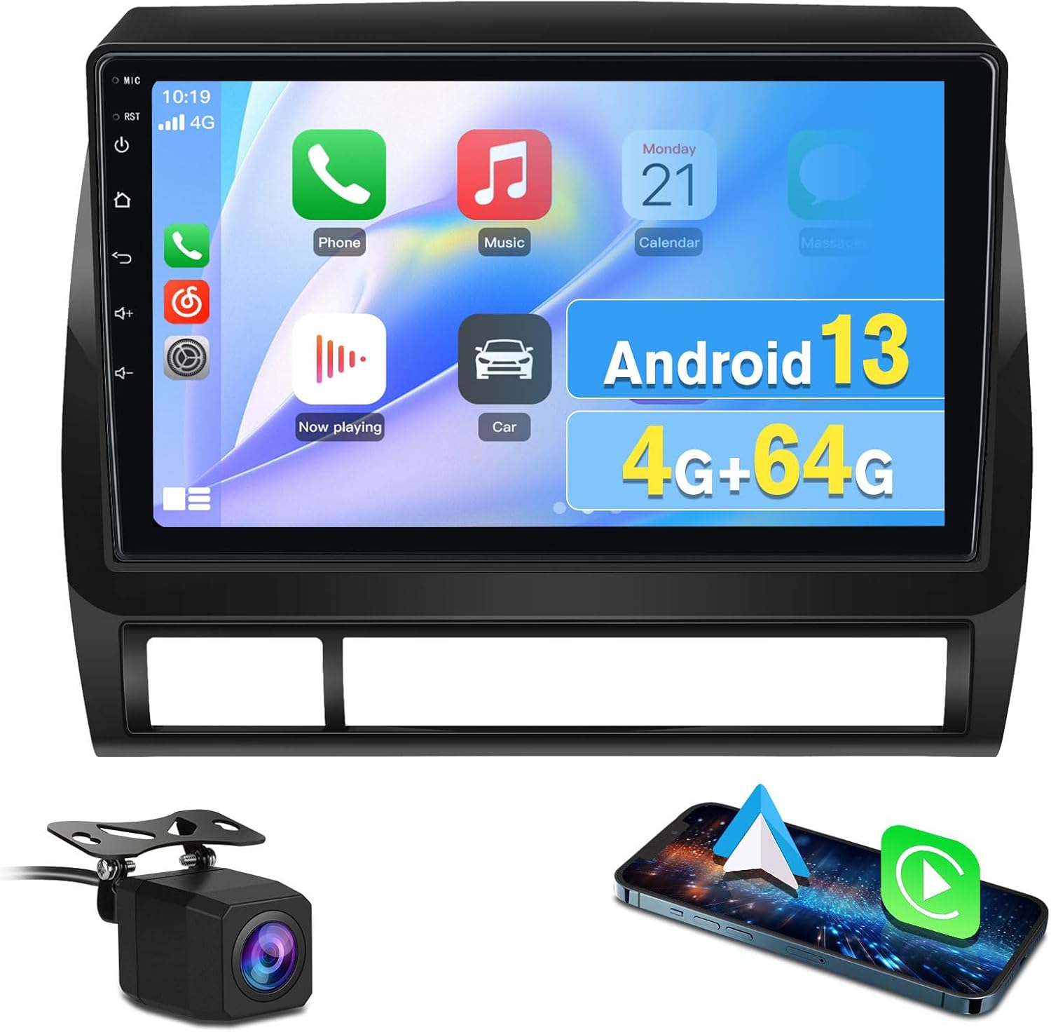 8Core 64GB Android 13 Car Stereo for Toyota Tacoma 2005-2015