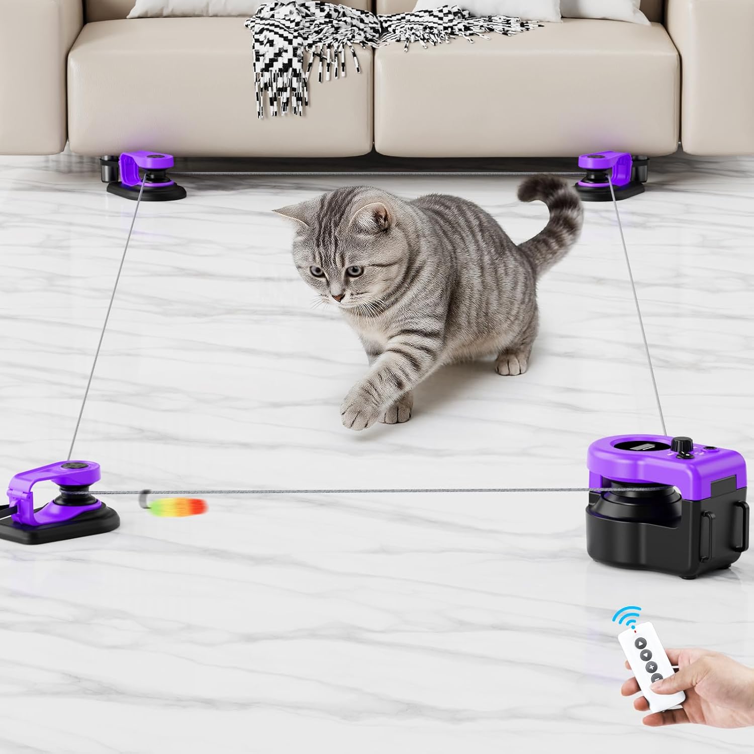 Pet Deluxe Interactive Cat Toys for Indoor Cats and Dogs