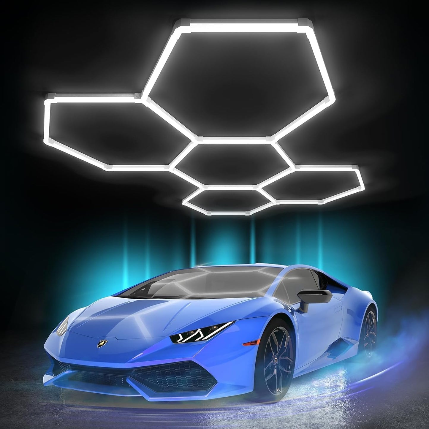 Hexagon Garage Lights 168W 25 Pack Super Bright Honeycomb Light