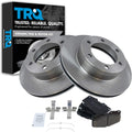 TRQ Front Brake Pad & Rotor Kit Compatible with 1999-2004 Toyota