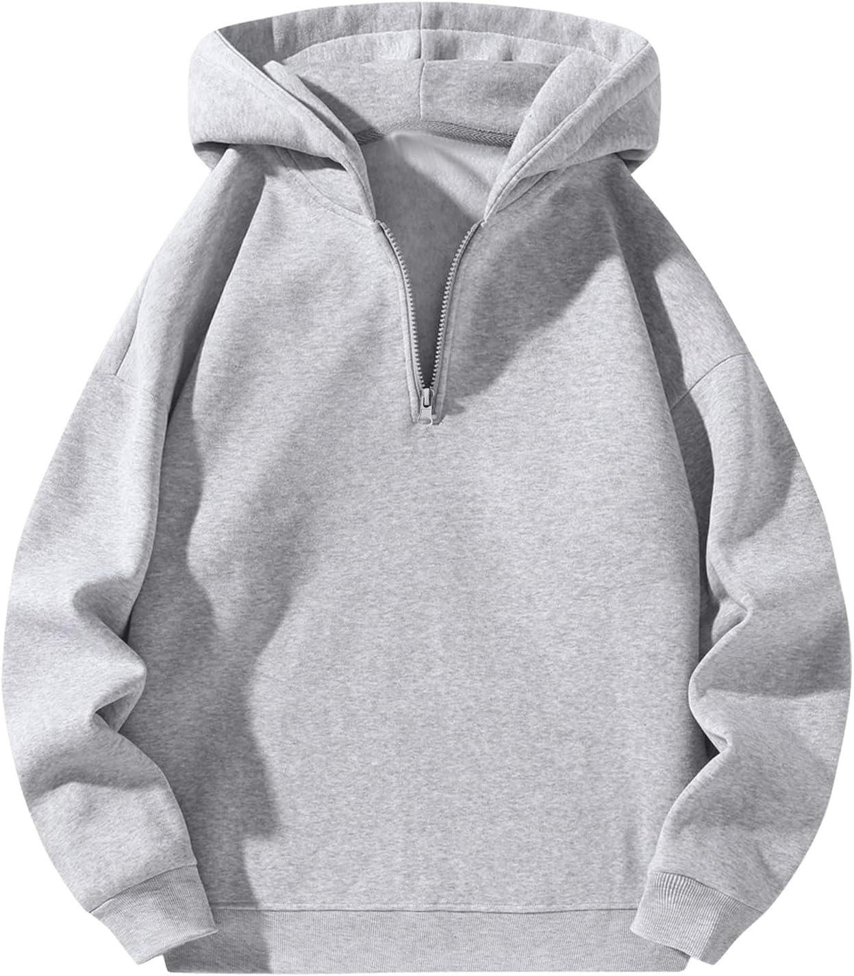 SOLY HUX Men's Quarter Zip Hoodies for Casual and Sporty Style