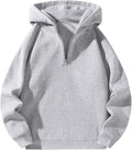 SOLY HUX Men's Quarter Zip Hoodie - Comfortable Everyday Layer