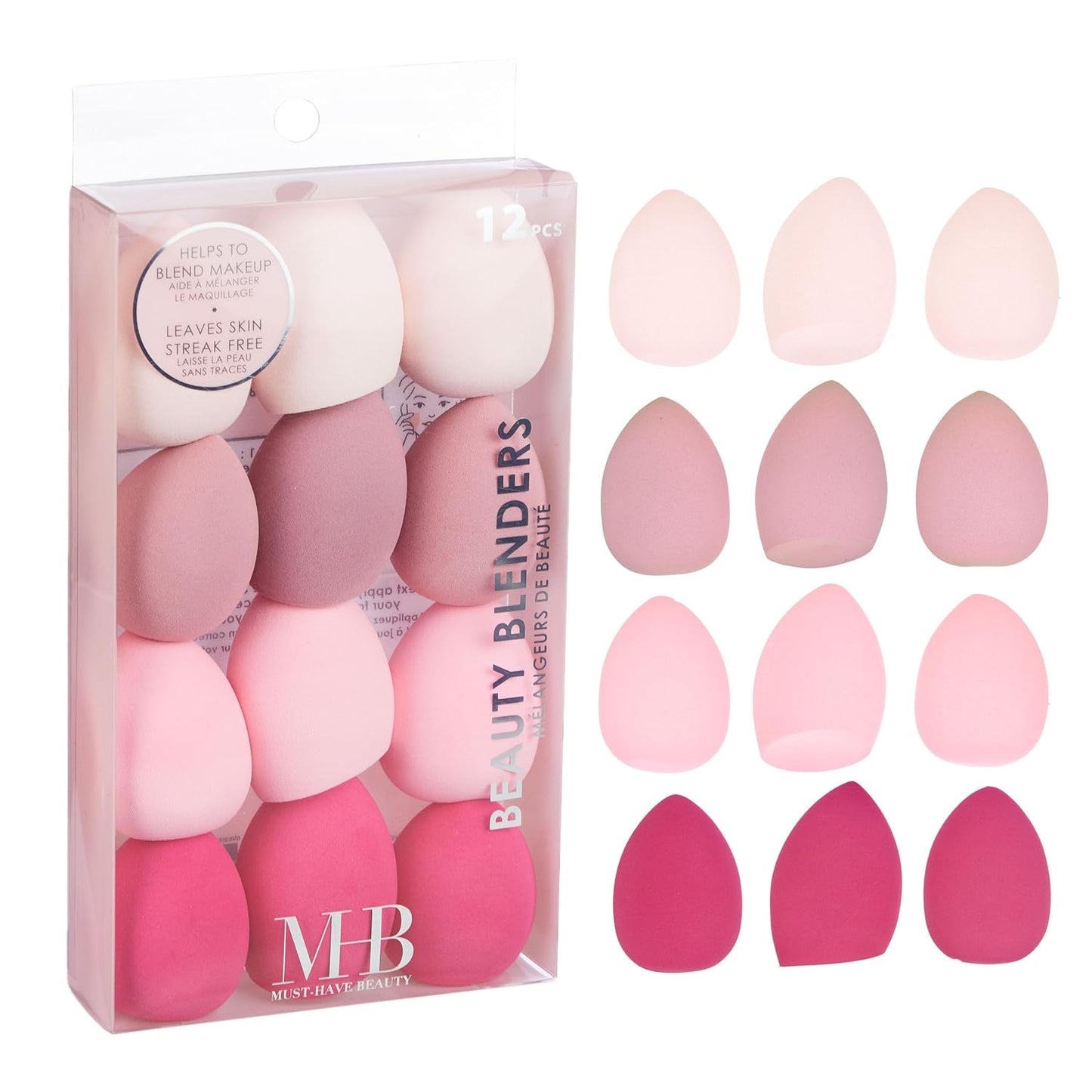 Express Your Beauty: 12pc Assorted Beauty Blenders Set