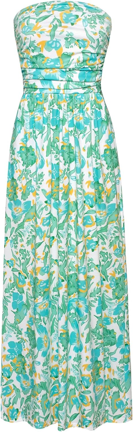 Stylish Strapless Maxi Dress with Pockets for Every Occasion