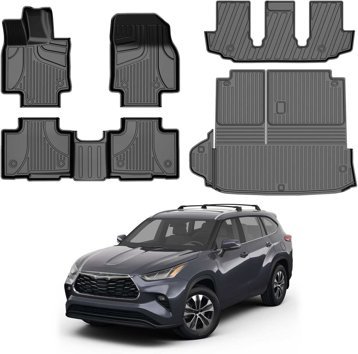 Custom Floor Mats & Cargo Liner for Toyota Highlander 2020-2025