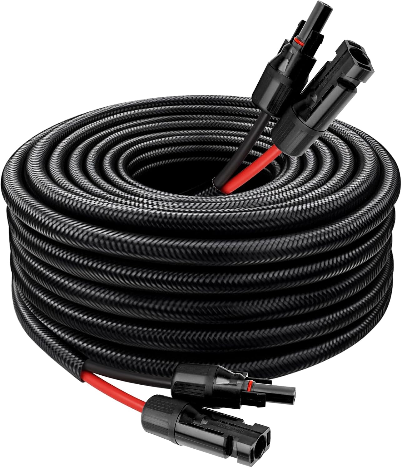 10AWG 20FT Solar Panel Extension Cable with Waterproof Connectors
