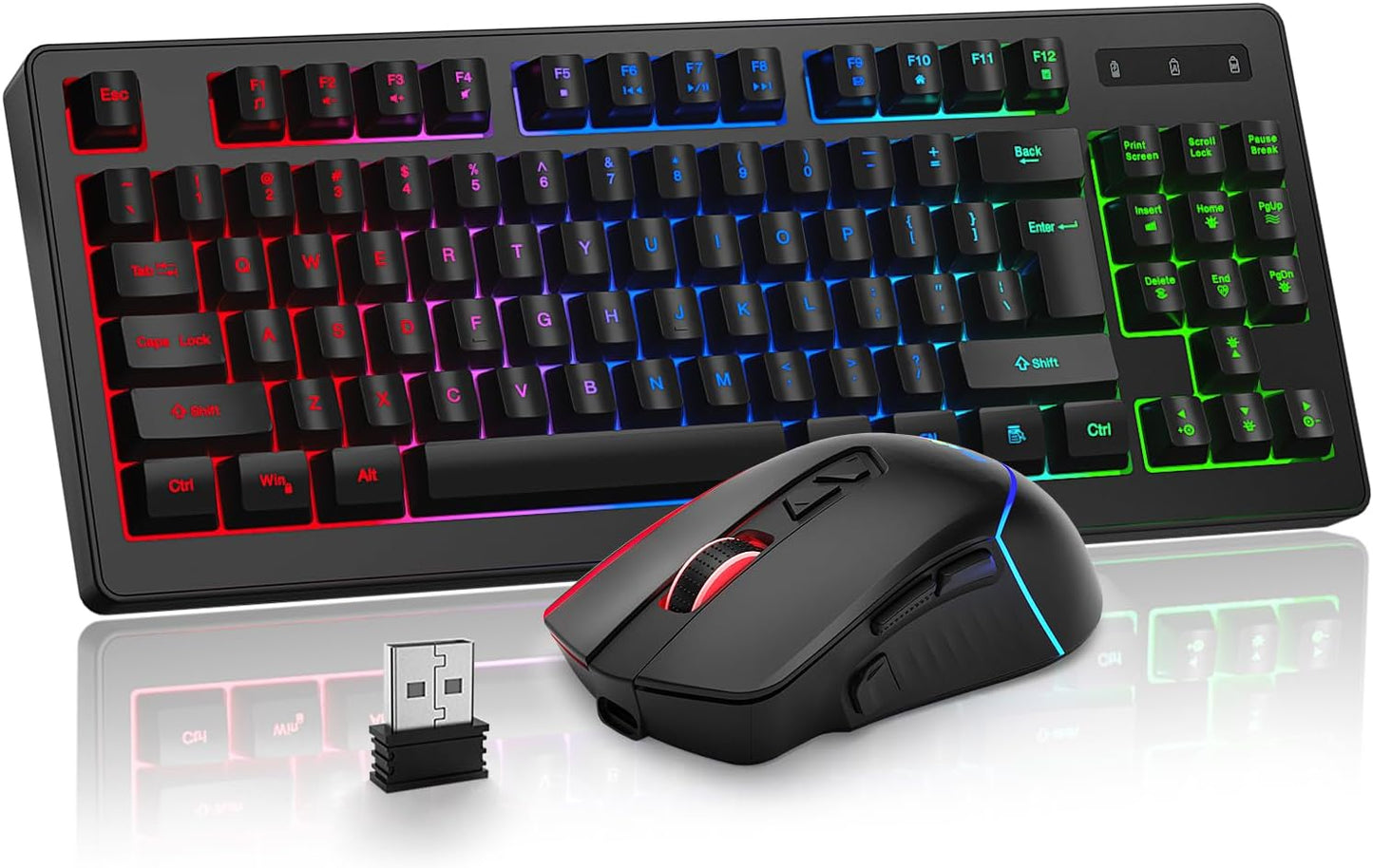 BlueFinger Gaming Combo: Long Battery Life, RGB Backlit