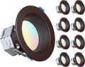 TORCHSTAR 4 in LED Canless Recessed Downlight 5CCT CRI90 - Anti-Glare