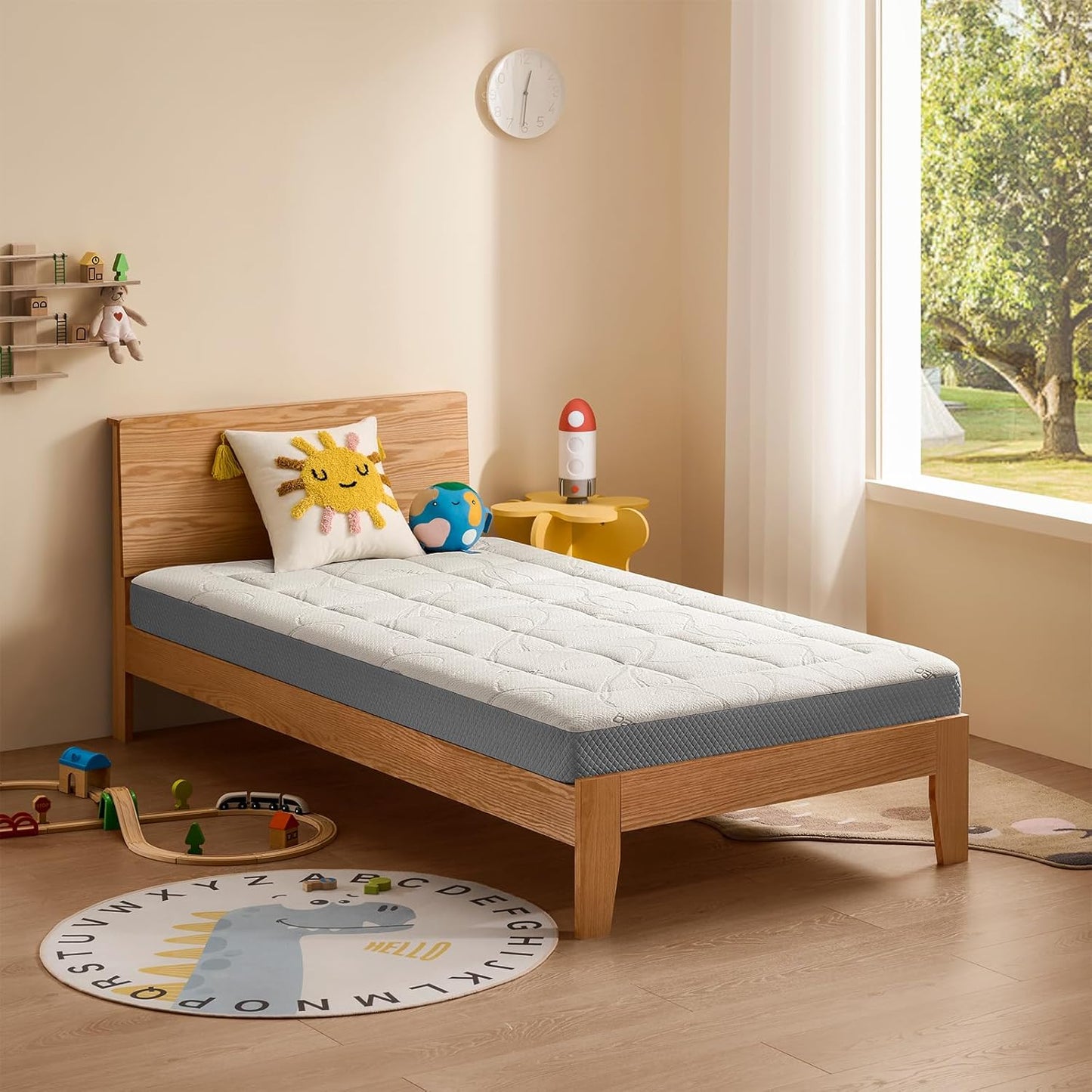 6 Inch Twin Memory Foam Mattress for Kids - Medium Firm Comfort