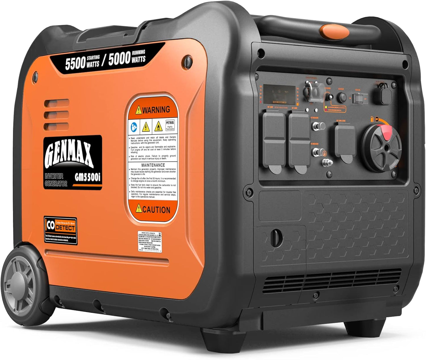GENMAX Generator for Backup Home Use & Camping - Lightweight Power