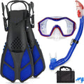 Kids Snorkeling Set with Flippers and Panoramic Mask - All-In-One