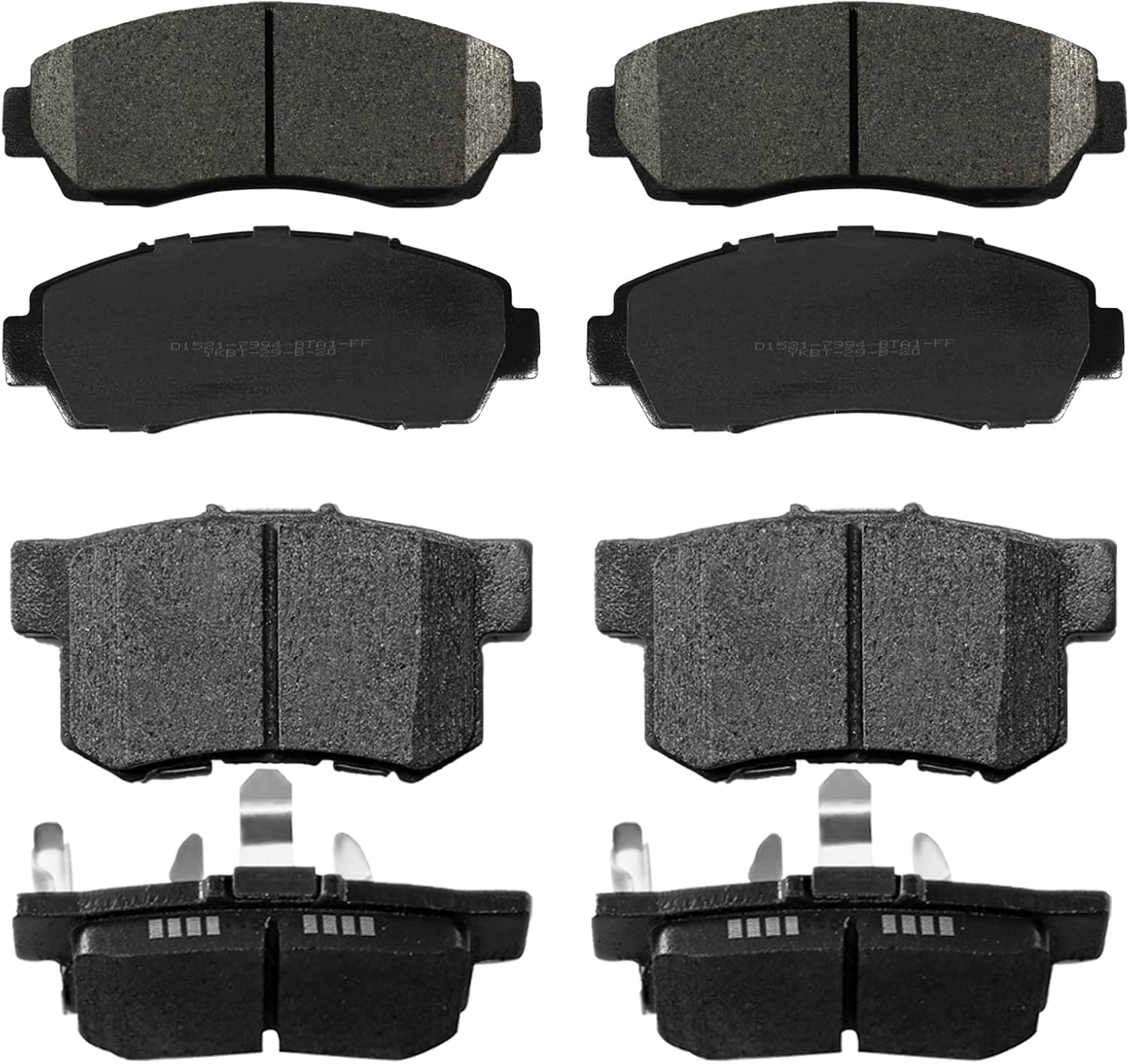 SIPAUTEC Front & Rear Ceramic Brake Pads for Honda CR-V Models