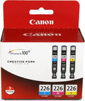 Canon CLI-226 Three Color Multi Pack Ink - Reliable Color Output