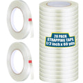 Filament Strapping Tape 1/2 in x 60 yd 20 Rolls - Heavy Duty