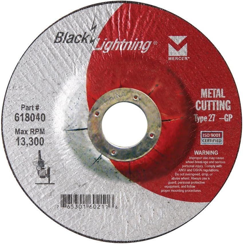 618040 Type 27 Depressed Center Cut-Off Wheel for Metal Cutting