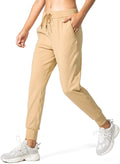 Women's Joggers Pants with Drawstring Waist - Lightweight Stretch Fit