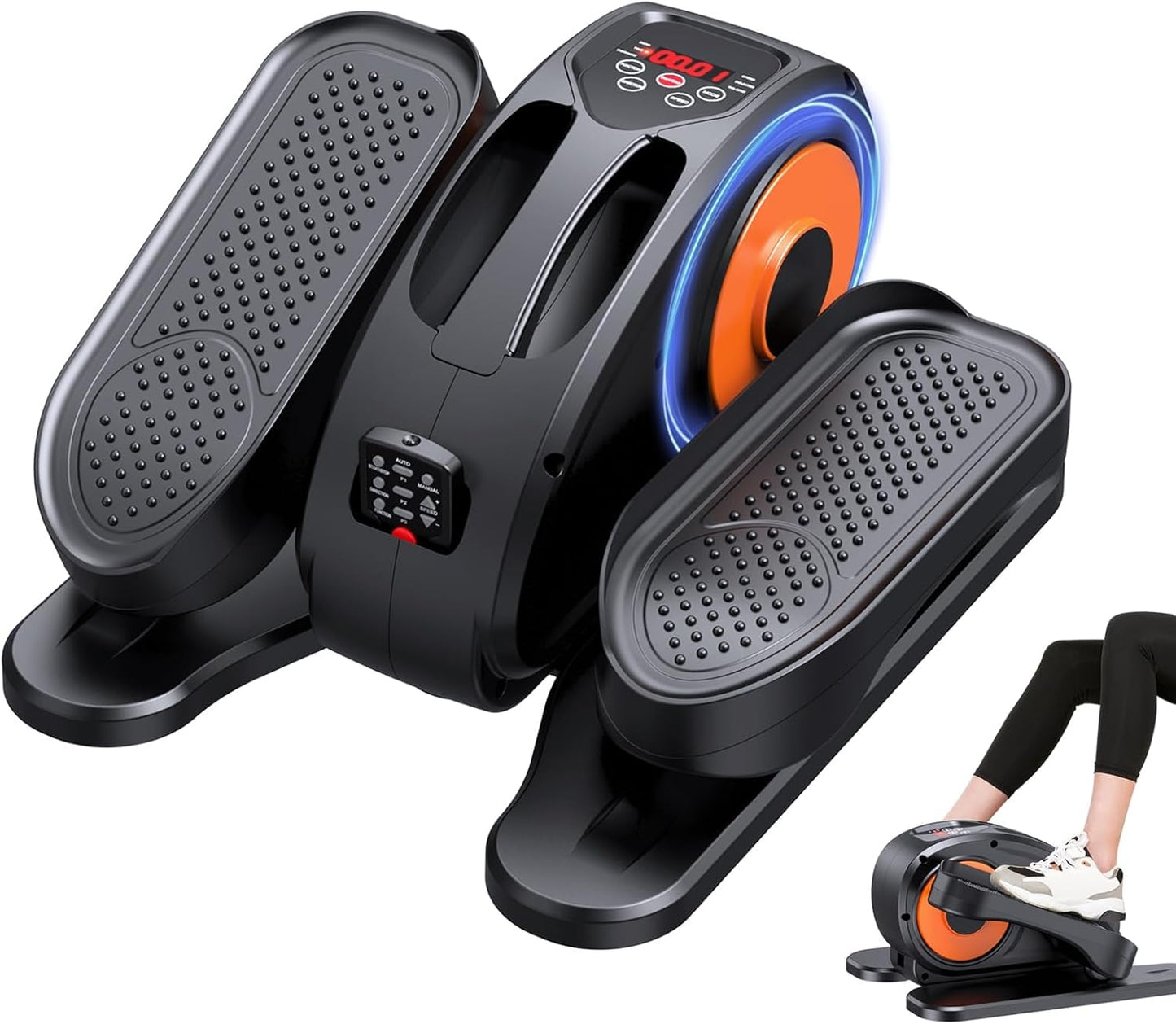 Compact Electric Elliptical with 12 Speeds