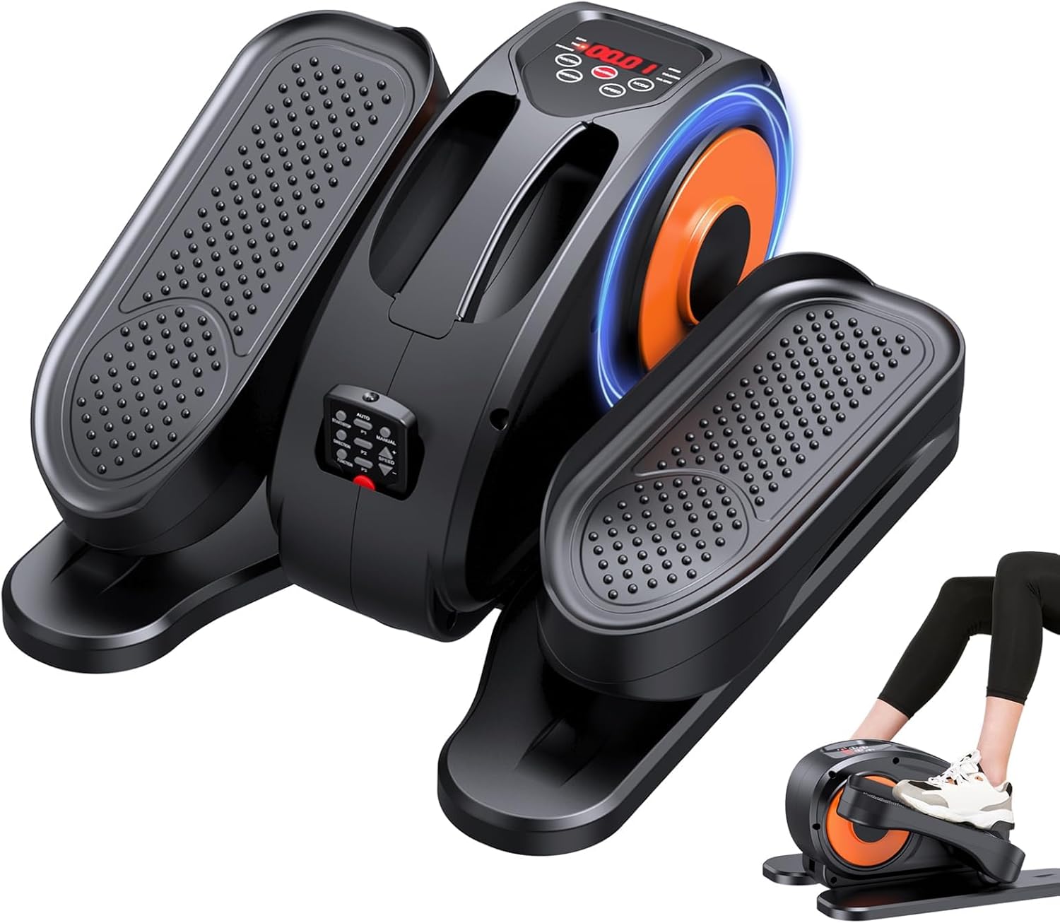 Compact Electric Elliptical with 12 Speeds